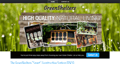 Desktop Screenshot of greenshelters.net