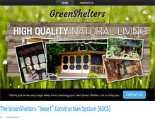 Tablet Screenshot of greenshelters.net